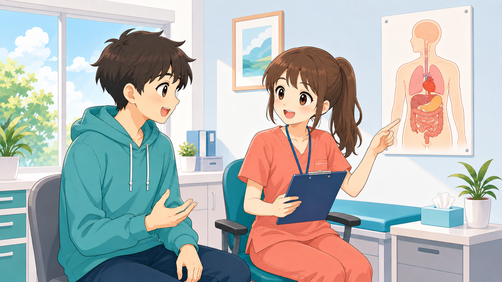 Healthcare English course illustration